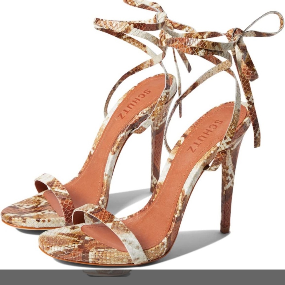 Snake Skin Lace up Schutz